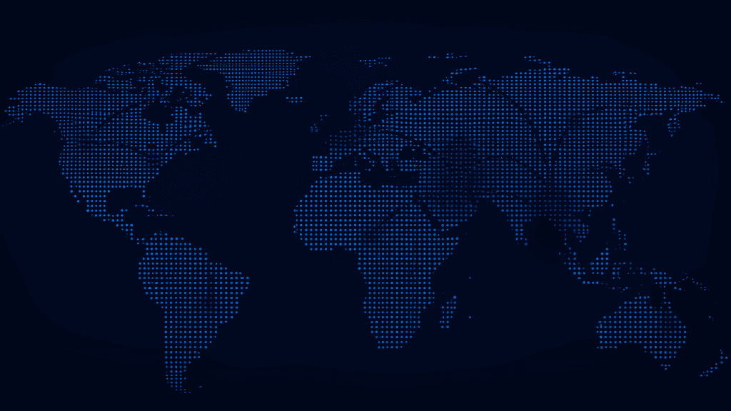 World map showing our global office locations